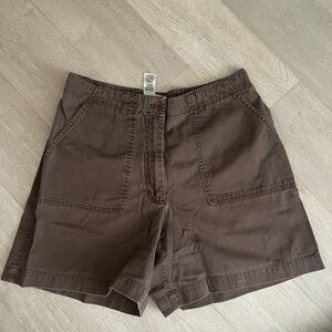 Brown Casual Shorts
